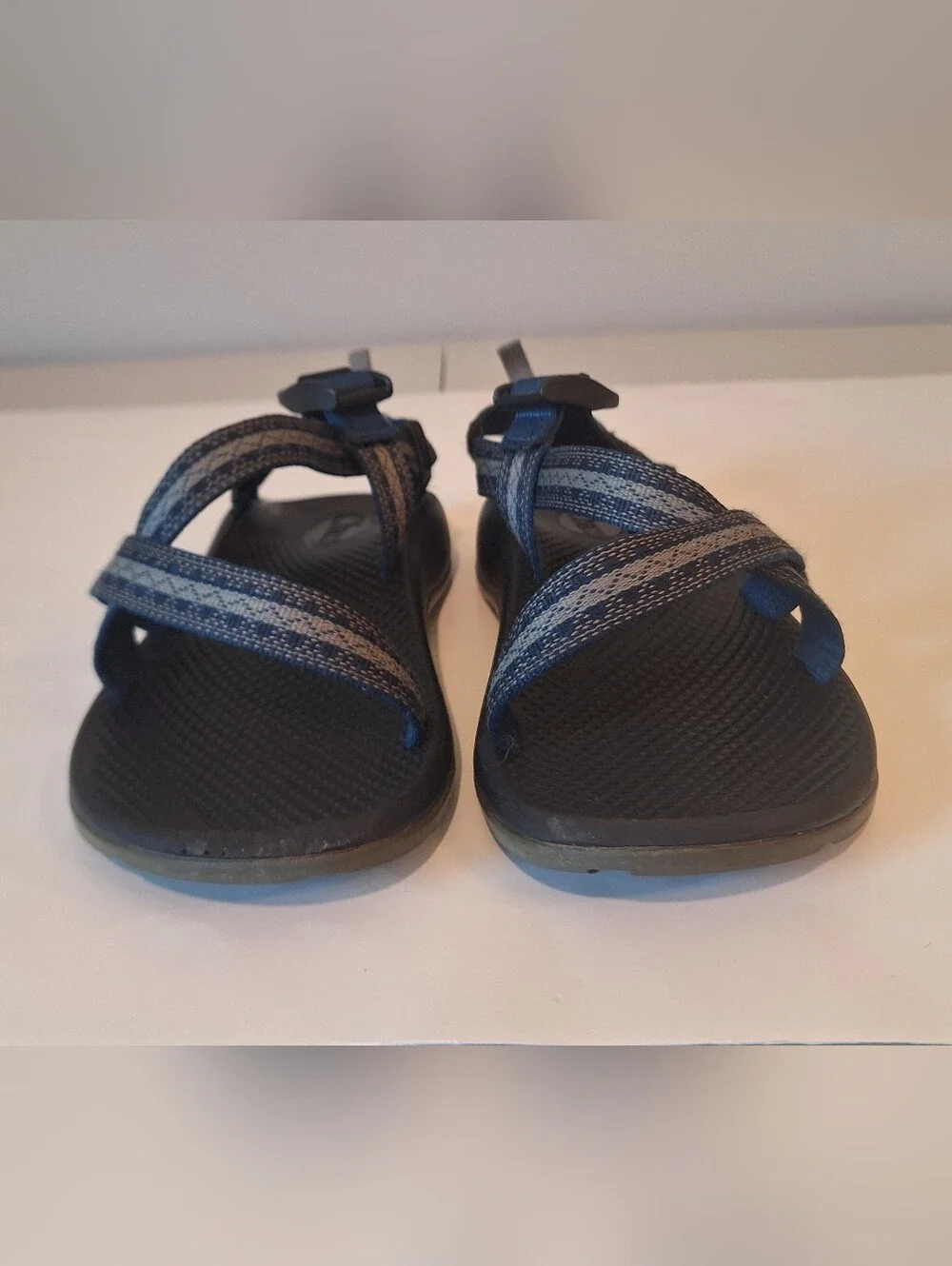 Chacos Z/1 Classic/EcoTread Unisex Size 5 Sandals Stakes Blue Gray Adj Straps